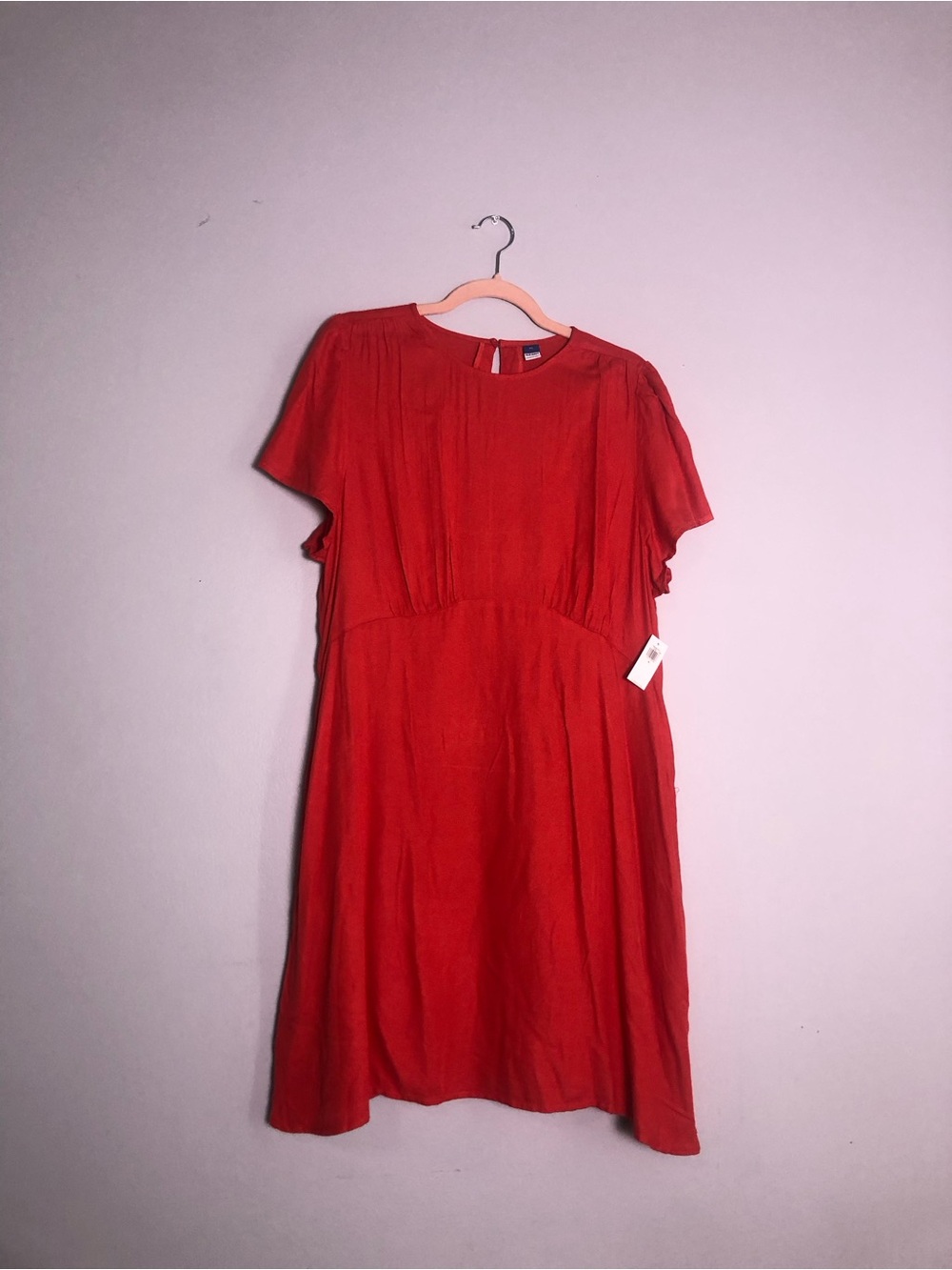 Old Navy Red Short-Sleeve Dress